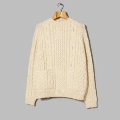 Oi Polloi Aran Pocket Jumper