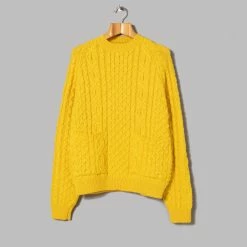 Oi Polloi Aran Pocket Jumper